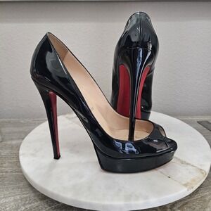 新品✨ルブタンROUCOULOUCOU 100 NAPPA SHINY　37.5 Christian Louboutin | Shoes | Christian Louboutin Roucouloucou 0